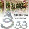 Birds Repellent Strip Scare Device Reflective Hanging Spiral Birds Deterrent for Courtyard Balcony (5pcs)