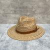 Wide-Brimmed Top Hat For Men And Women In Summer, Hand-Woven Hollow Breathable Straw Hat, Outdoor Outing, Sun Hat, Vacation Wind