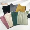 Women Knitting Skirt High Waist Back Slit Design Solid Color Midi Skirt Soft Breathable Thickened Warm Hip Wrapped Skirt