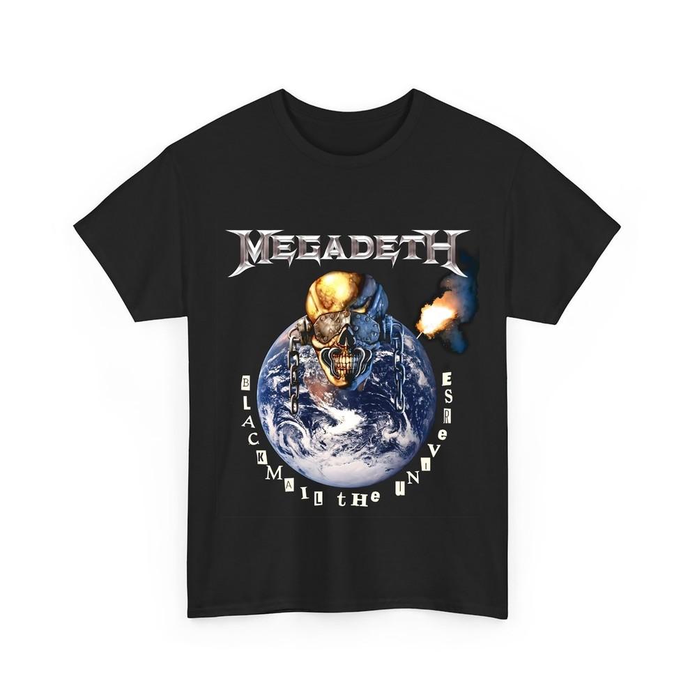 

Vintage Megadeth 2004 2005 Blackmail the Universe tour black t-shirt XL