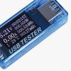 USB Tester Current Voltage Capacity Timing Power Wh Temperature Display USB Voltmeter Blue