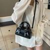 Fashion hand carry small square bag women's simple shoulder bag 2025 summer versatile texture commuter pillow bag messenger bag
