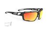 RUDYPROJECT Sports Sunglasses Road Bike Bicycle Marathon Jogging Exercise Triathlon Tennis Baseball SINTRYX Black Frame Multi Laser Orange Smoke Clear
