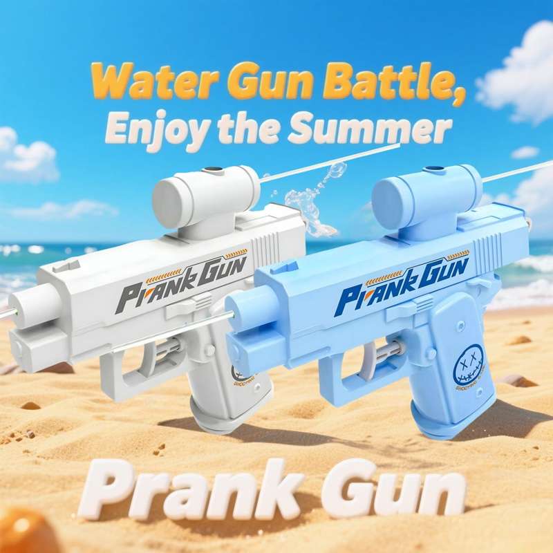 Portable Two-Way Prank Water Gun Reverse Splash Toy Summer Pool Beach Water Fight Stress Relief Interactive Toys For Kids Adults