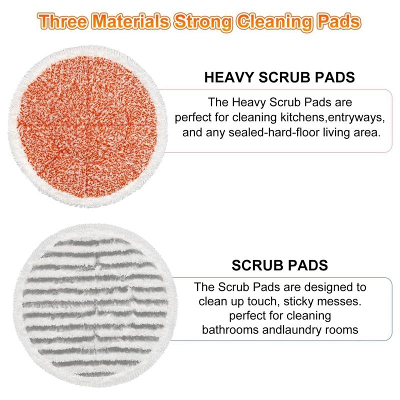 6 Pack S7000 Steam Mop Pads Replacement Spare Parts For Shark S7000AMZ S7001 S7001TGT S7000 Series Steam Mop, Microfiber