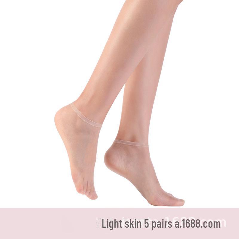 Landa Seamless Transparent Ultra-Thin Summer Women's Crystal Socks