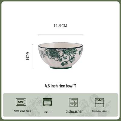 ZISIZ Jingdezhen Ceramic Rice Bowl Set