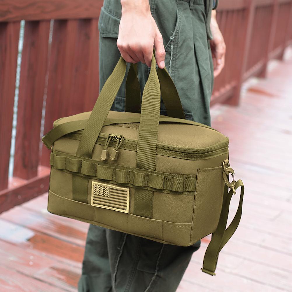 Outdoor Heavy Duty Lunch Bag Large Capacity Thermal Cooler Bag Lunch Box for Camping Picnic Beach Work Trip