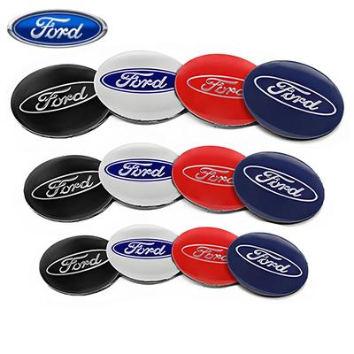 Car Sticker Ford 4Pc Ford Logo 56mm 60mm 65mm Car Wheel Hub Center Cap Stickers Decal For Fiesta Mondeo Explorer Focus Mondeo Es