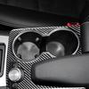 Carbon Fiber Central Console Armrest Water Cup Holder Frame Cover Trim for Mercedes-Benz C-Class W204 C180 C200 C250 Coupe Sport C300 C63 AMG