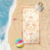 1 Stück Boho Palme Sonne Strandtuch, Schnelltrocknendes Polyestertuch, Unisex, Strand Schwimmen Reisen Camping Wesentliches Geschenk
