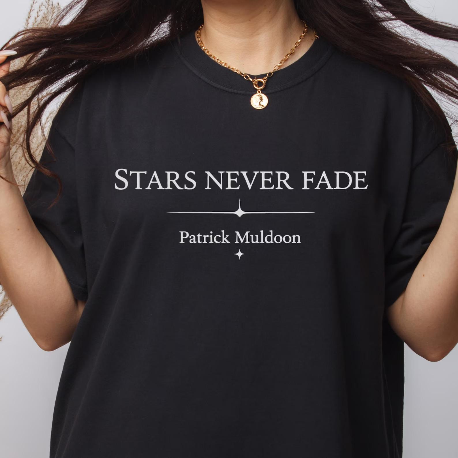 Stars Never Fade Patrick Muldoon Shirt, Patrick Muldoon Tribute Shirt, Actor Tri 2XL