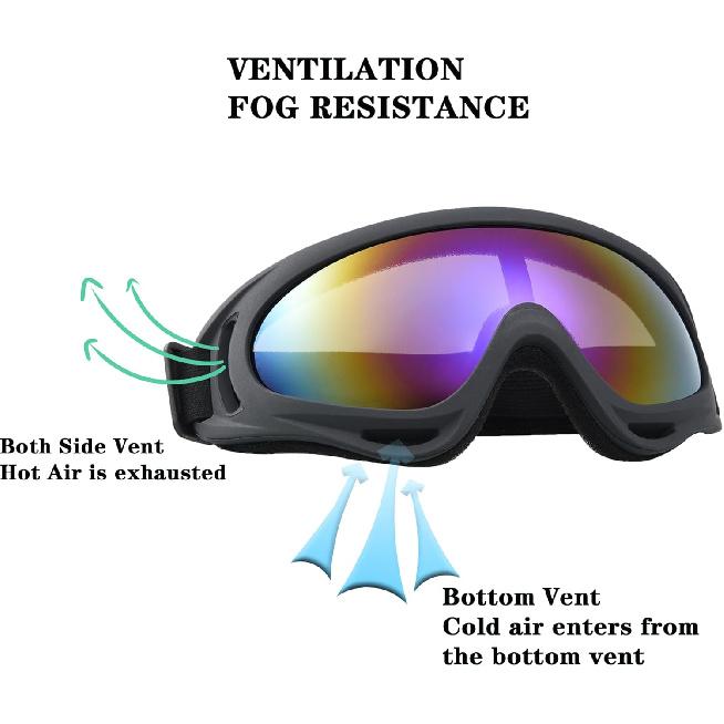 Paintball Mask Anti Fog,Motorcycle Helmet Riding Goggles Glasses With Removable Face Mask,Adjustable Motocross Eyewear