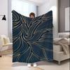 Abstract Pattern Blanket Microfiber Flannel Cover Blanket Bedroom Living Room Sofa Soft And Comfortable Home Decoration