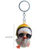 Helmet Duck Keychains Key Rings Key Chains Charm Fashionable Keychain Small Gift