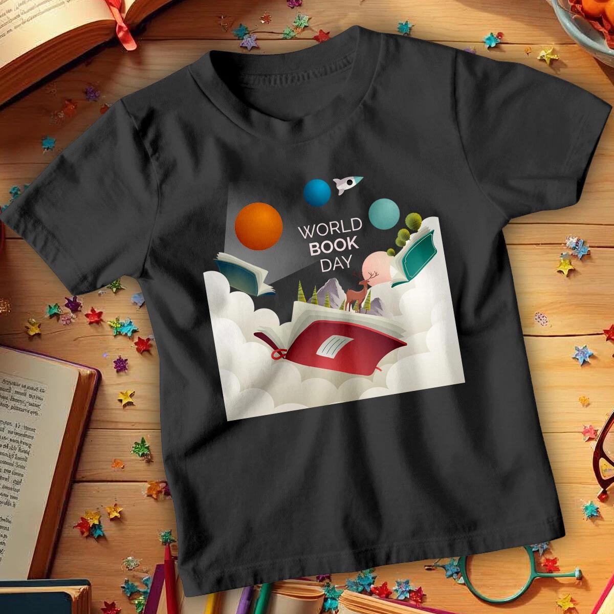 

Мальчики Девочки Открытая Книга Всемирный День Книги Футболки Футболка Костюм Наряды Одежда #WBD XL