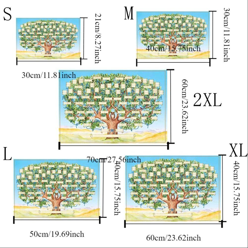 Creative Fillable Ancestry Chart Canvas 6 Generation Genealogy Poster Family Tree Chart  Home