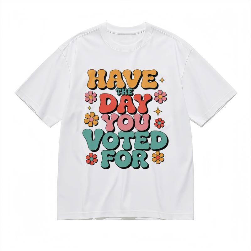 

Men s Fashion Slight Stretch Classic T-Shirt Colorful Choice Slogan Design Tee 3XL