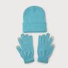 Cute Woman New Beanies with Gloves Knitted Solid Hat New 2025 Winter Hats