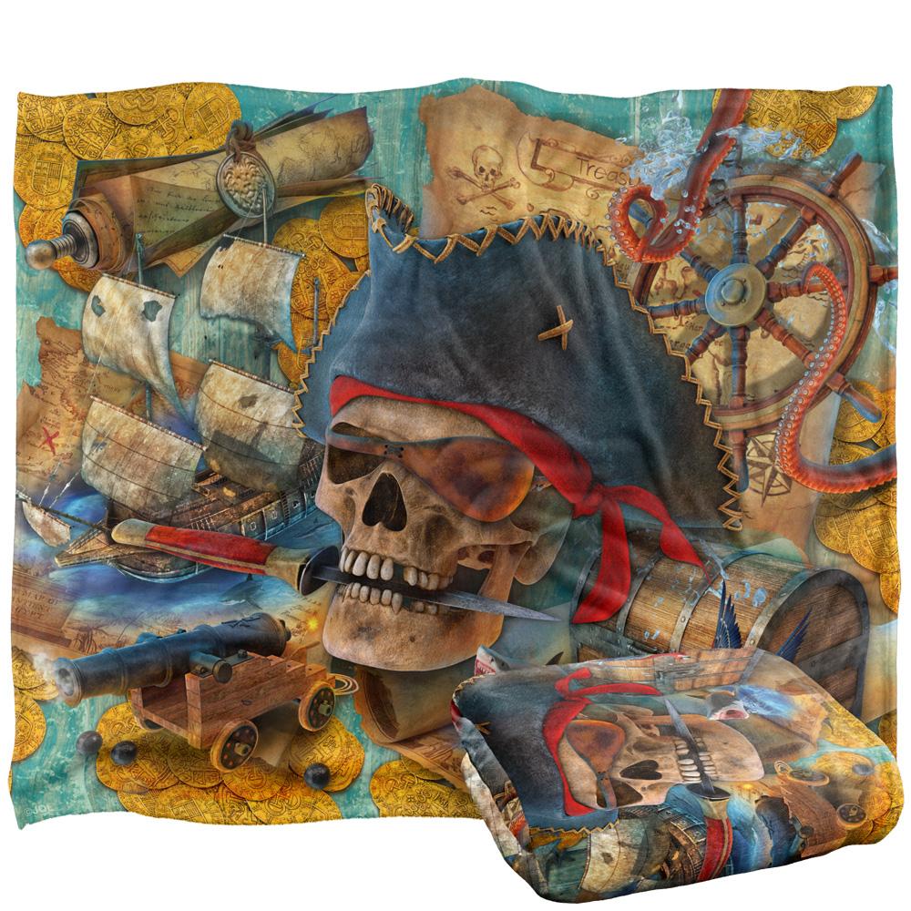 JQ Licensing James Piazza Silky Pirate Supersoft Blanket