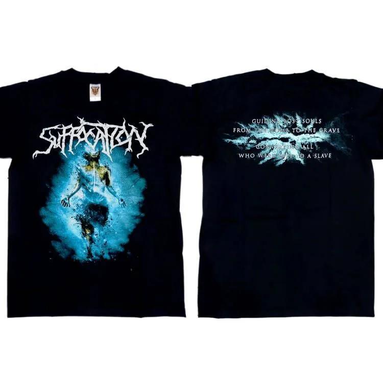 Unisex Short Sleeve Crew Neck Cotton T Shirt Suffocation 3Rd XXXXL
