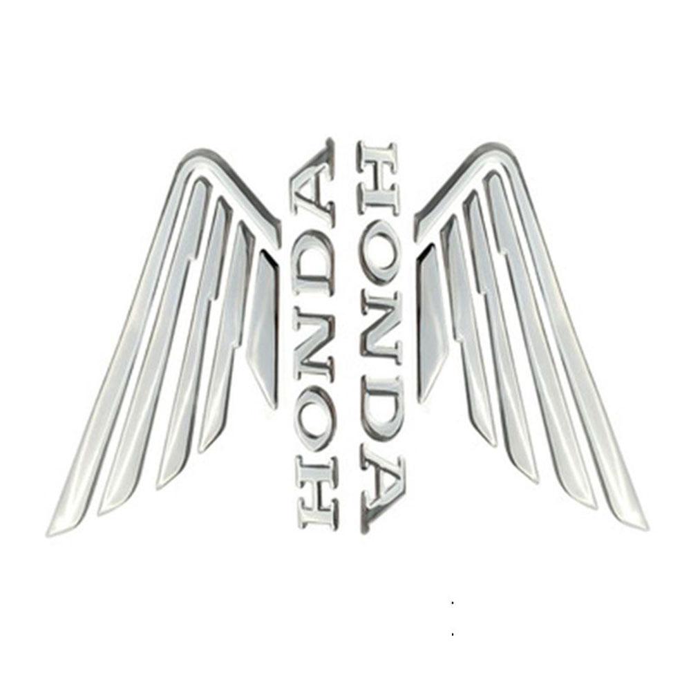 AAADH1 3D Soft Glue Motorcycle Stickers Wing Logo Tank Decals for Honda CBR600 Rr CBR650r CBRr600F CB650f CB1000r CB650 R CB650r Pcx small size