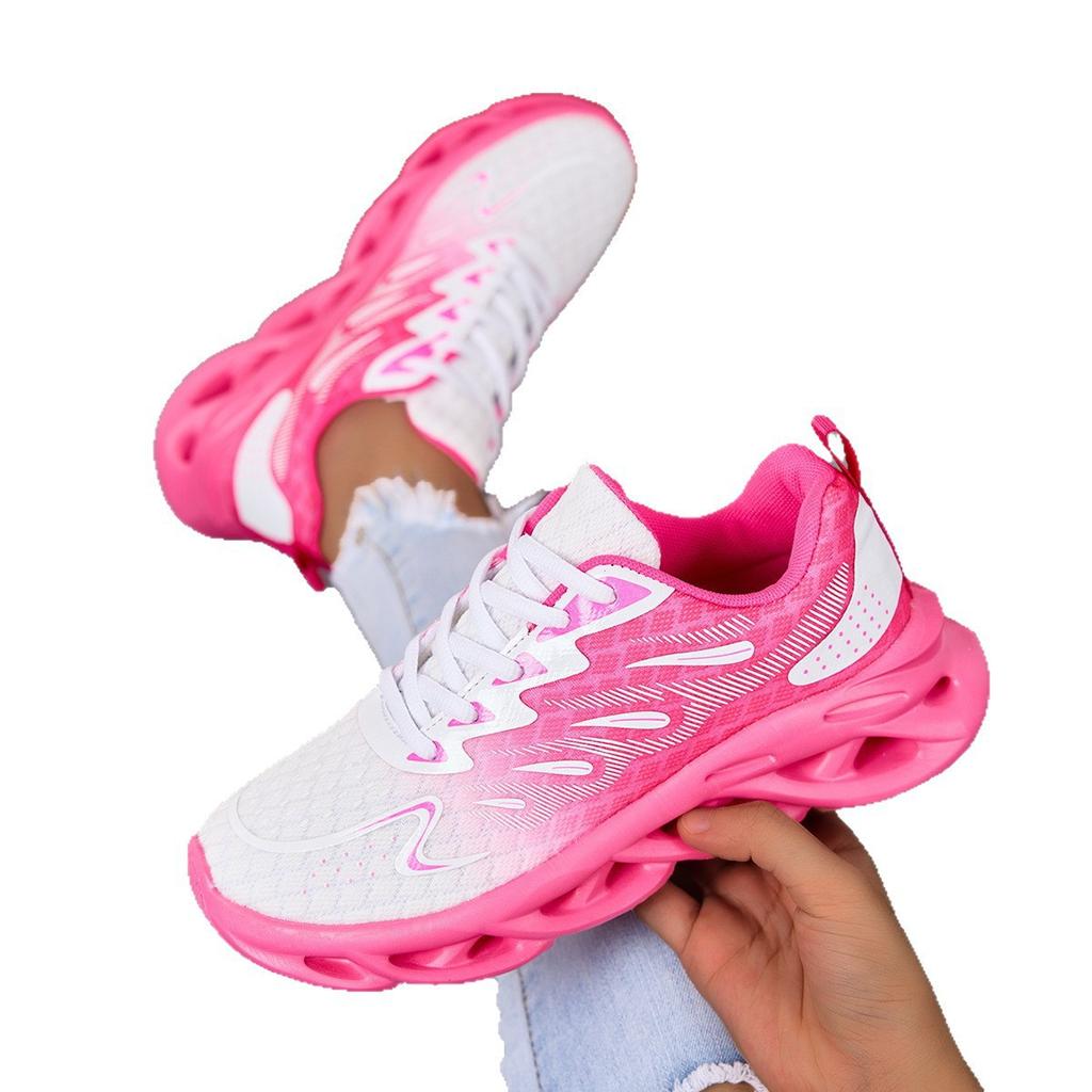 Spring and summer new versatile sports shoes breathable shoes sports shoes casual shoes women's flying woven women's shoes