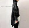 25th Anniversary Women's High-Neck Wool Knit Cape Sweater - Loose & Versatile for Autumn/Winter