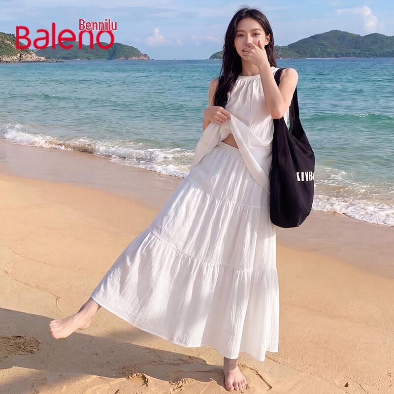 Baleno Women s High-Waist A-Line Casual Skirt One Size