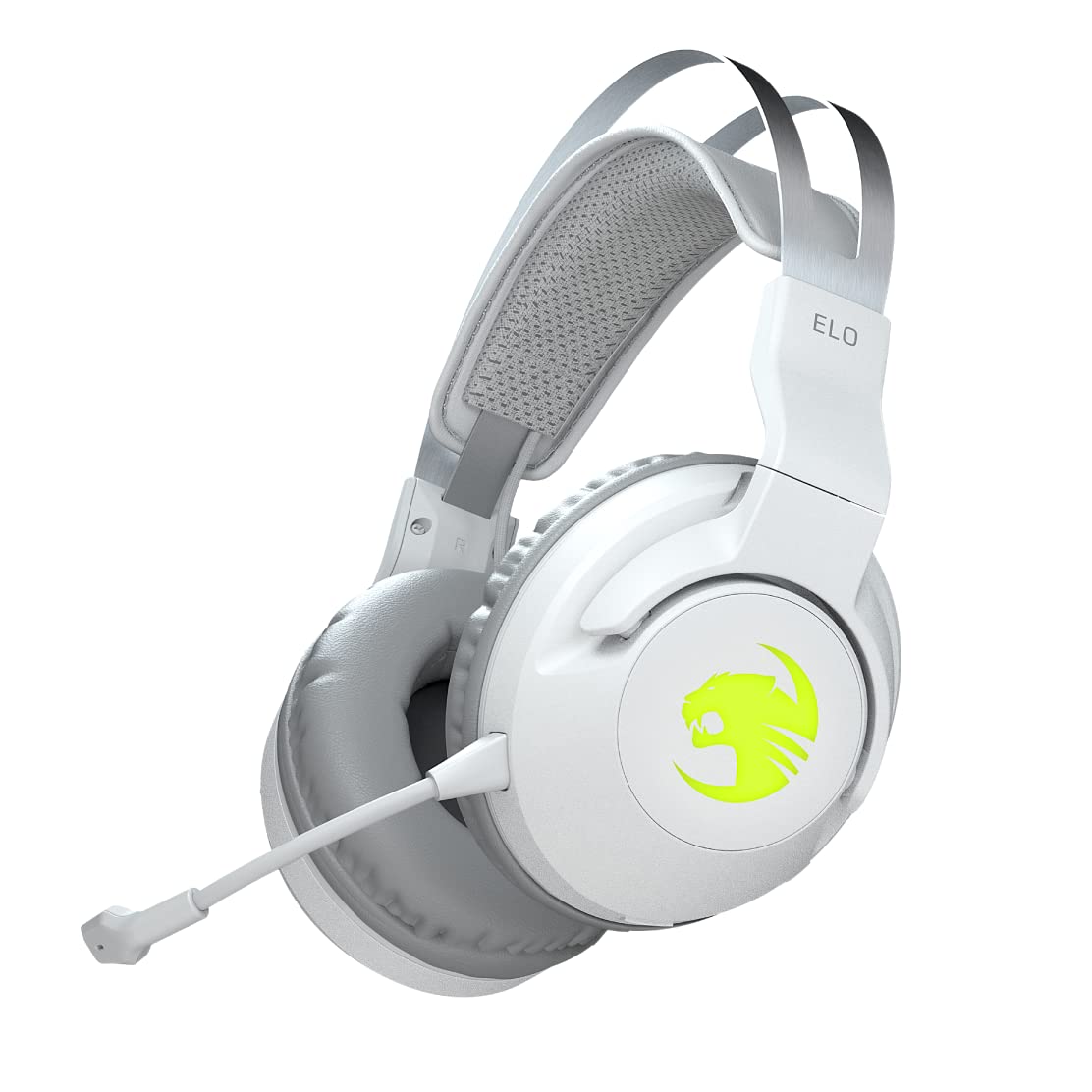 

ROCCAT Elo Air Wireless Gaming for Surround Battery German Design 7.1 Headset, 2.4GHz, White, PC/PS5/PS4/Switch (TV Mode), Sound, 24-Hour Life, белый