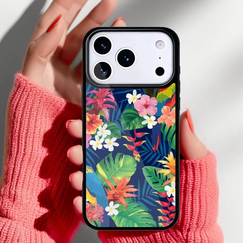 Tropical Paradise Hawaiian Birds Phone Case for iPhone 17 Air 16e 15 14 13 Pro Max Back Cover for 12 11 Pro Coque