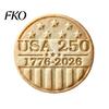 Special Occasion Decorative Piece 250th Anniversary Cookies Ornament with 3D Deep Embossed Texture, 1776-2026 Commemorative Decorations, Ideal