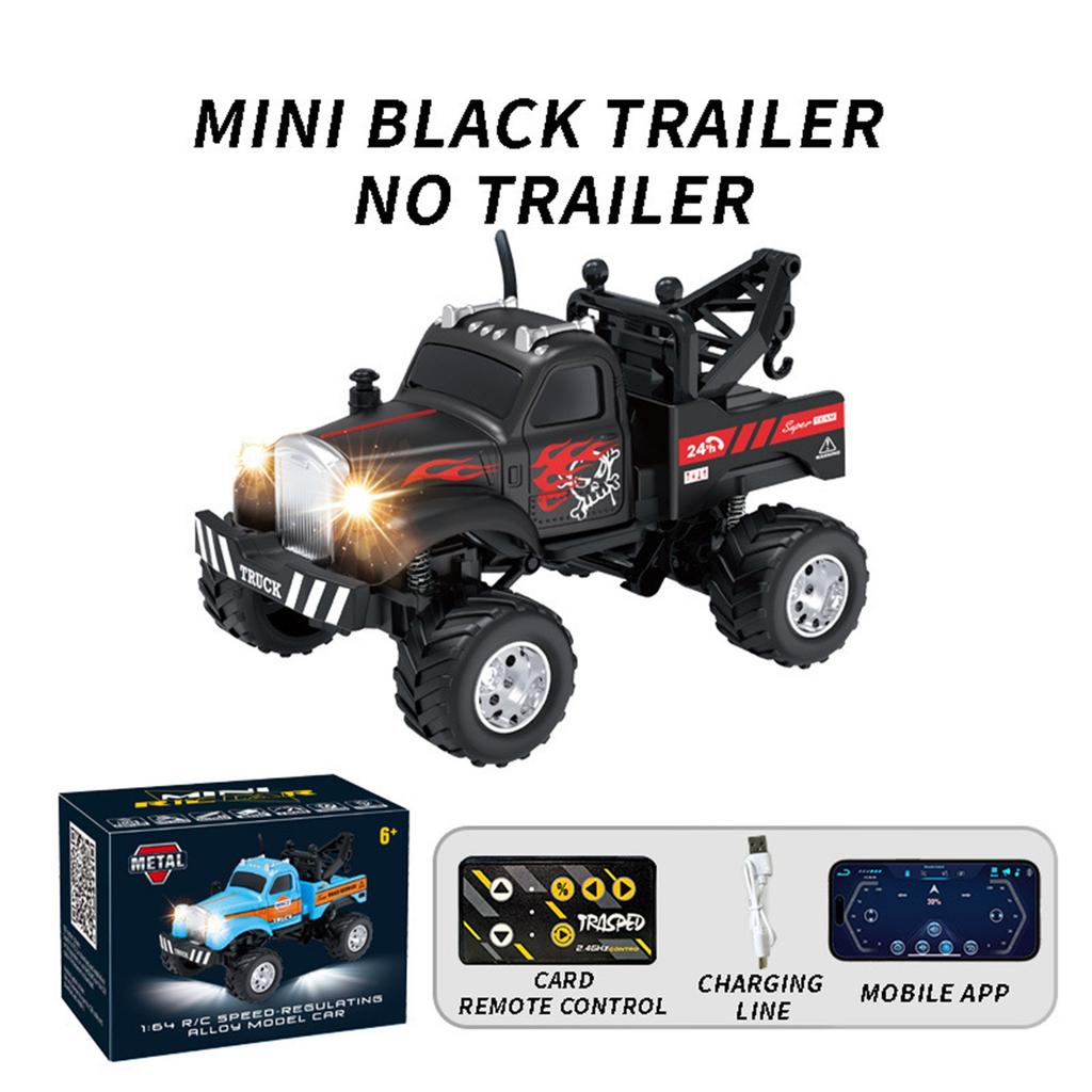 RC-Truck, RC-Sattelschlepper mit Anhänger, RC-Truck, Legierung im Maßstab 1/64, 2025 neuer RC-Truck, 2,4-GHz-Fernbedienung, als Geschenk für Kinder