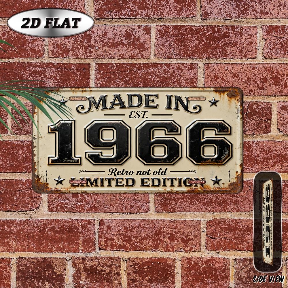 

Made in Retro Not Old Limited Edition D Flat Aluminum Metal Tin Sign for Vintage Birthday Keepsake Wall Decor Bar Gara 15x30cm(5.9x7.8inch)