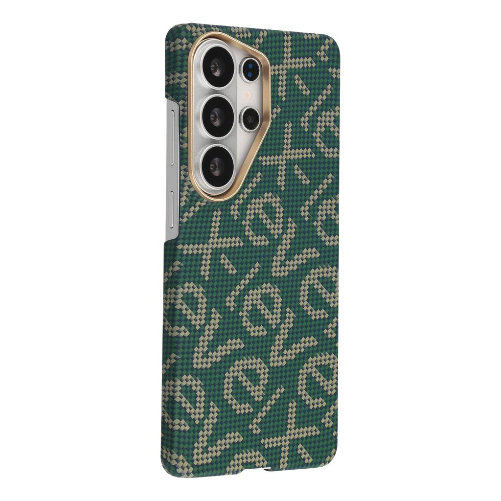 X-LEVEL For Samsung Galaxy S26 Ultra Magnetic Case PC + Metal Phone Back Cover Carbon Fiber Texure