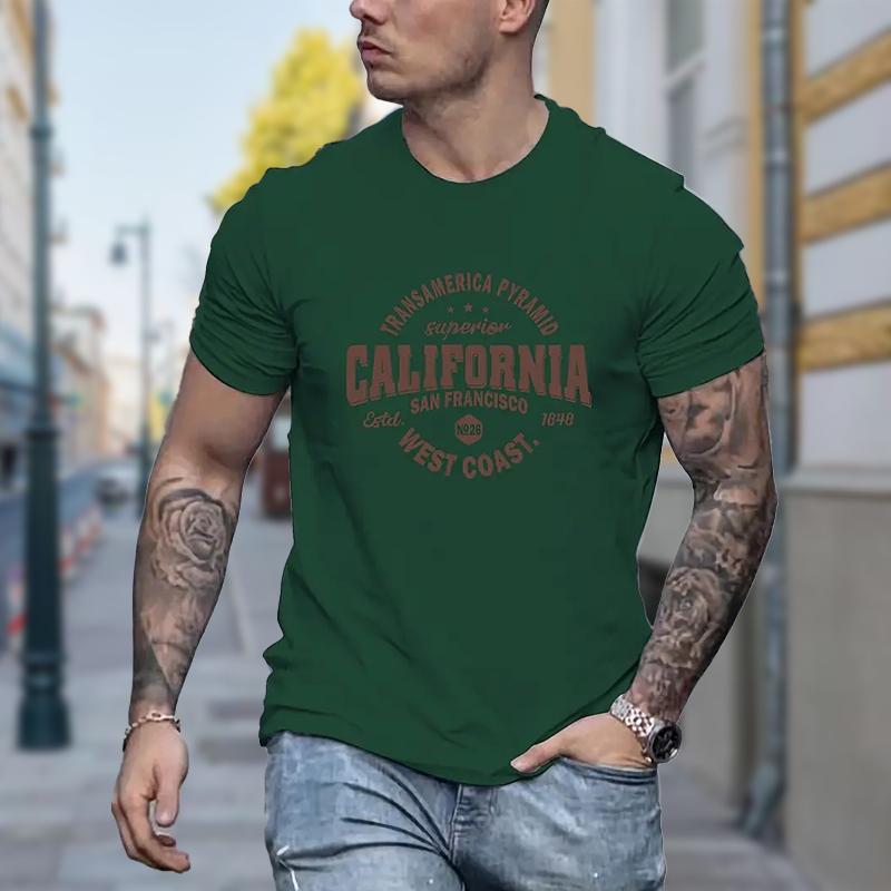 Новая летняя мужская модная футболка с принтом персональной монограммы мужская футболка топ 8XL дубильная кора 1250₽