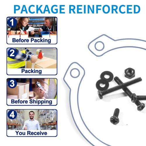 Zmbroll 780pcs M2x4/5/6/8/10/12/16/20mm Phillips Pan Head Screws, Black Metric Machine Screws, Fully Threaded Carbon Steel Fastener Bolts, Nuts, and W