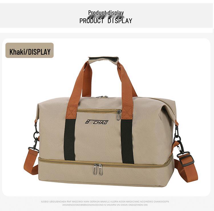 Waterproof Large Capacity Lightweight Travel Bag with Shoe Compartment for Business and Short Trips