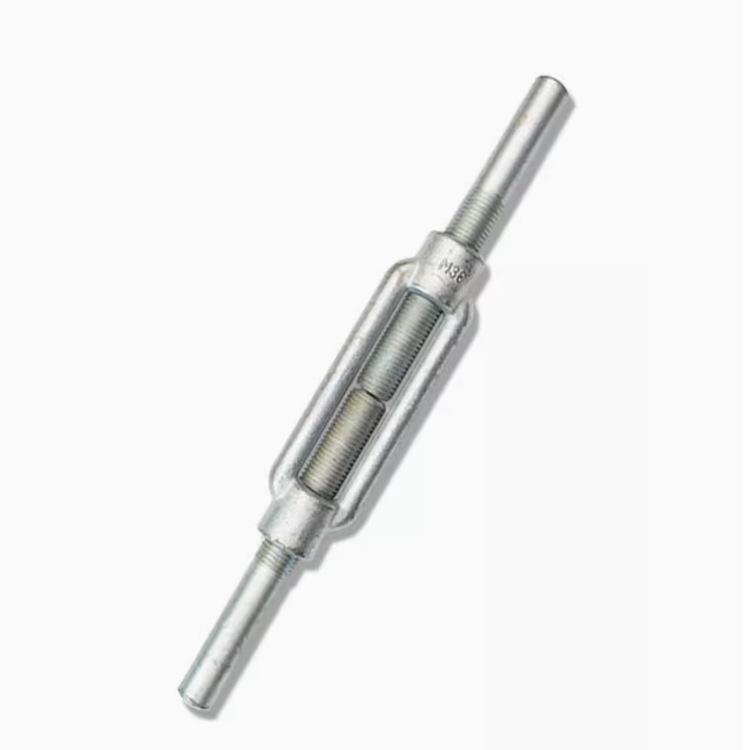 Zinc Electroplated Forged Straight Rod Turnbuckle with Open and Closed Body