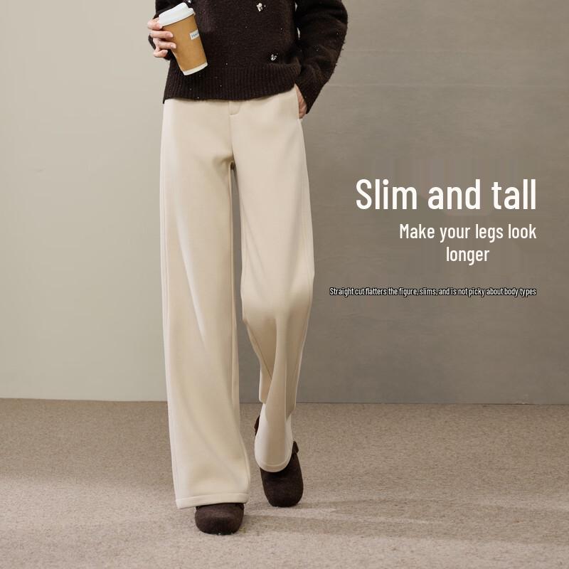 ESE-Y Women's Fleece-Lined Straight-Leg Pants