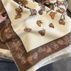 Autumn and winter new versatile imitation cashmere scarf female butterfly flying printing thickened warm shawl scarf