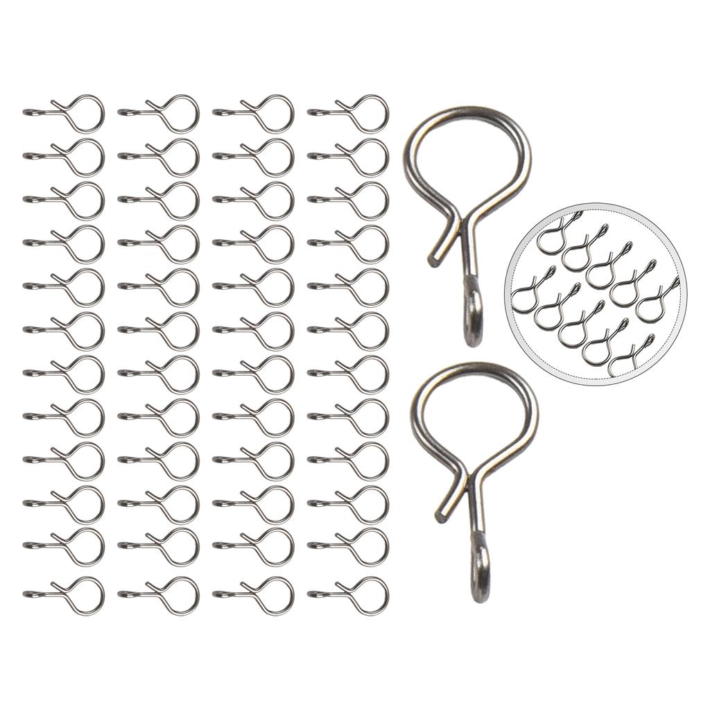Premium Fly Fishing Snap Quick Change Connect for Flies Hook Lures Set of 50pcs