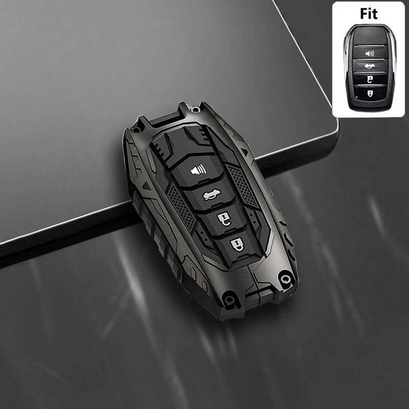 

New Armor Style For Toyota Chr Hilux Fortuner Land Cruiser 200 Camry Corolla Crown Rav4 Highland Remote Car Key Case Cover Fob