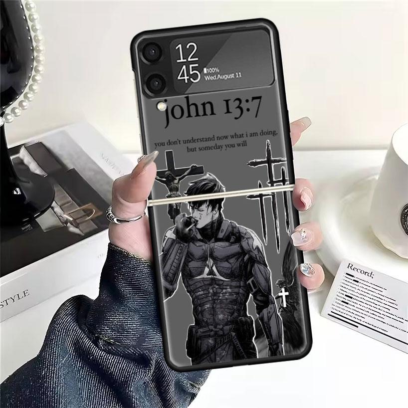 

Сын Божий Иисус Крест Святой Свет Чехлы Для Samsung Galaxy Z Flip 4 5 6 7 3 Z Flip7 Flip6 Flip4 Flip5 Flip3 5G Жесткий Ударопрочный F Samsung Z Flip
