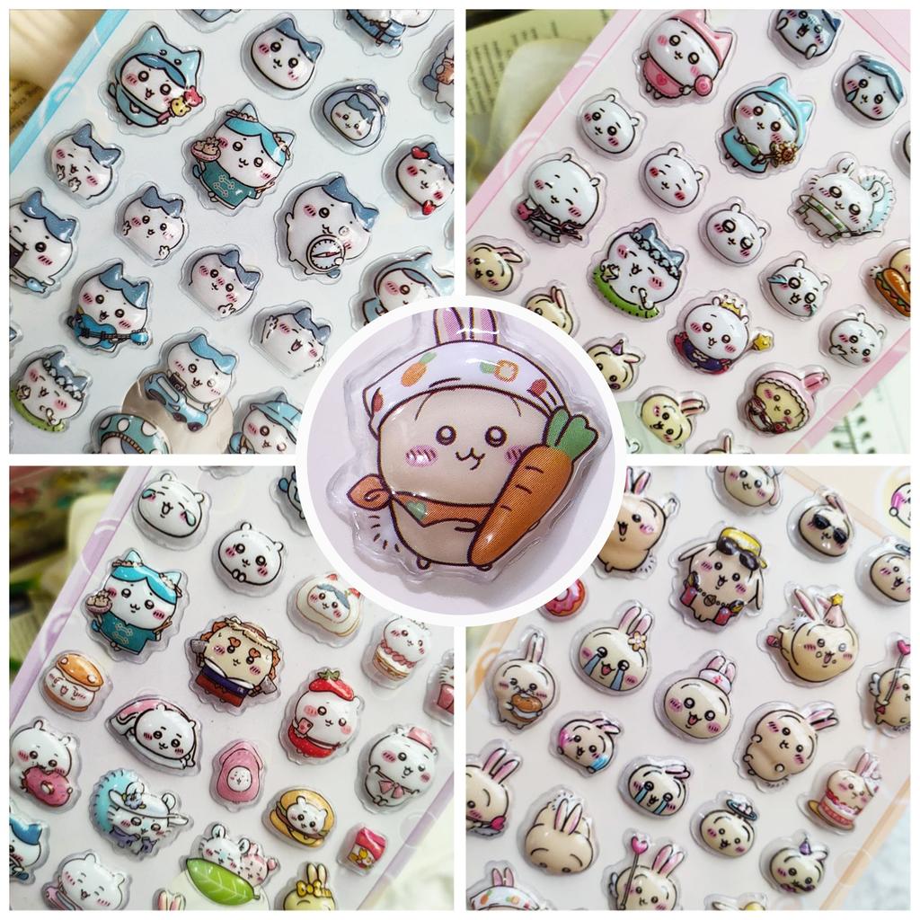 Süße Cartoon Anime 3D Sticker - Heißer Relief Hohl-Aufkleber, Wasserdicht für Kinder Laptop-Dekoration & Anime-Fans Kawaii Geschenke