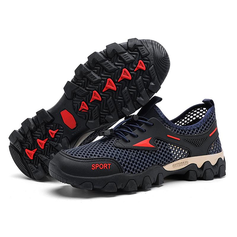 Summer Men's Casual Shoes Outdoor Breathable Mesh Antiskid Shoe 39-46