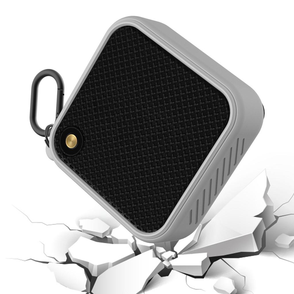 Durability AntiImpact Silicone Cover for Bluetooth-compatible Speaker Frame with Carabiner Clip Easy to Clean Surfaces