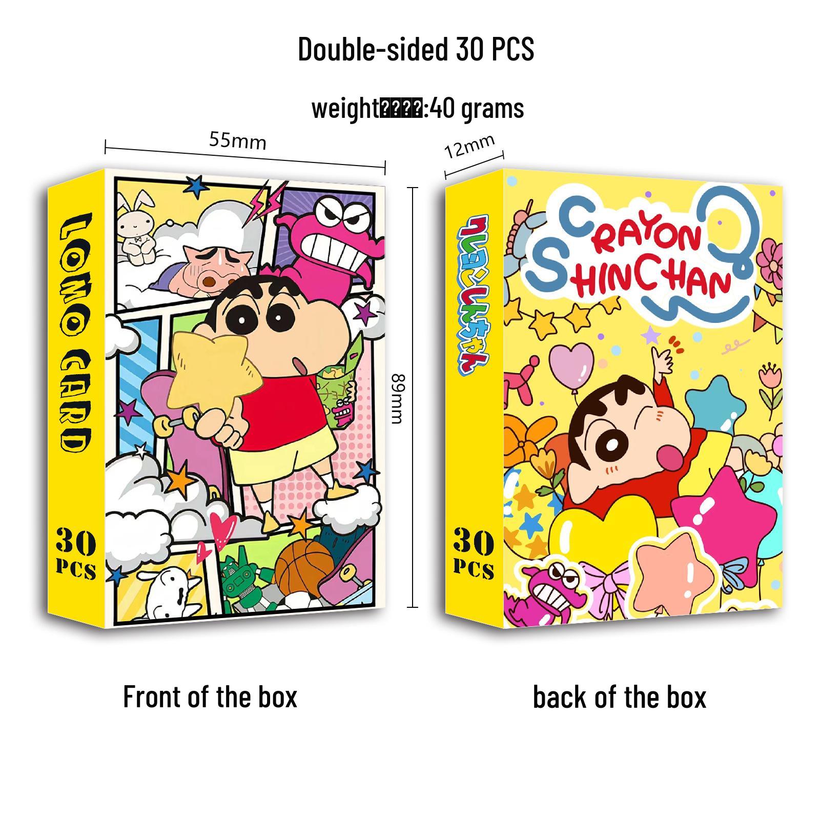 Crayon Shin-chan HD Double-Sided Mini LOMO Cards Collection - 30 Sheets