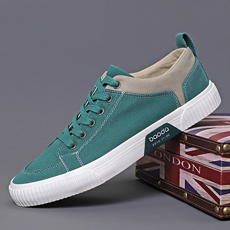 Autumn Mens Casual Shoes Cloth Lace-up Flat Shoes 2025 New Male Sneakers Luxury Design Canvas Shoes for Men Zapatillas Hombre