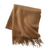 Scarf autumn and winter atmosphere solid color imitation cashmere women's temperament literary niche soft waxy warm fringed scarf shawl